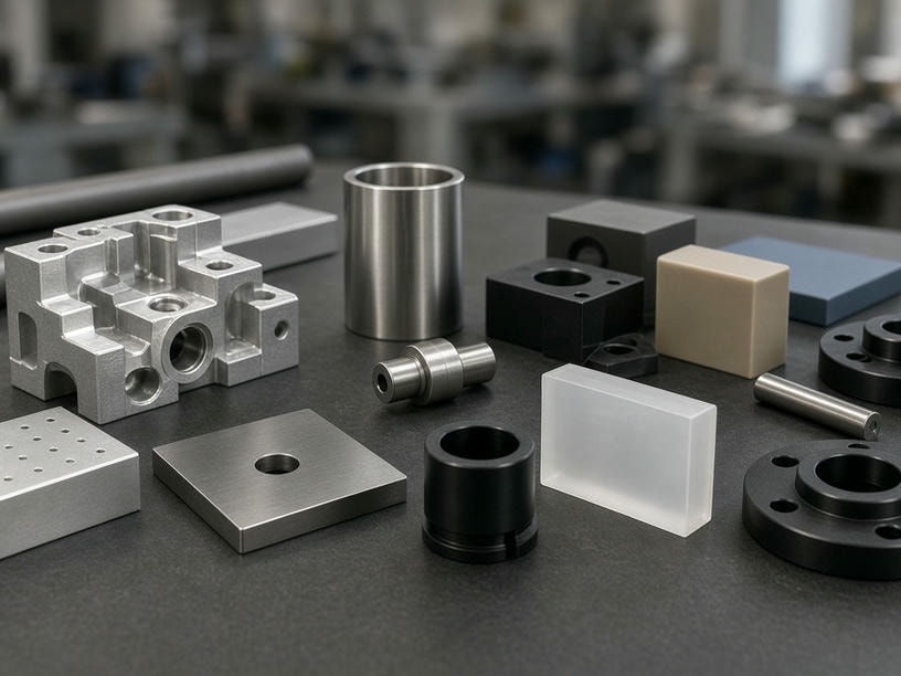 Precision manufactured parts and engineering materials